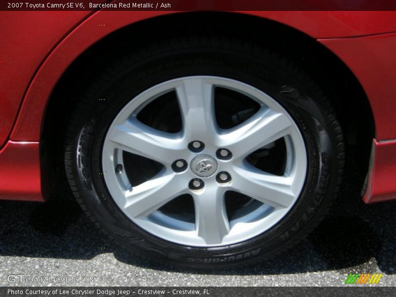 Barcelona Red Metallic / Ash 2007 Toyota Camry SE V6