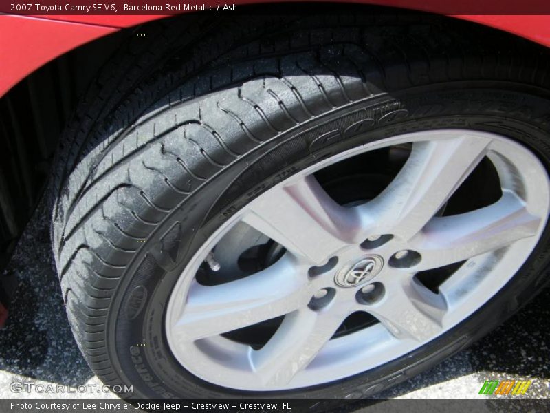 Barcelona Red Metallic / Ash 2007 Toyota Camry SE V6