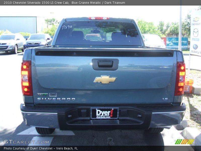 Blue Granite Metallic / Dark Titanium 2010 Chevrolet Silverado 1500 LS Crew Cab