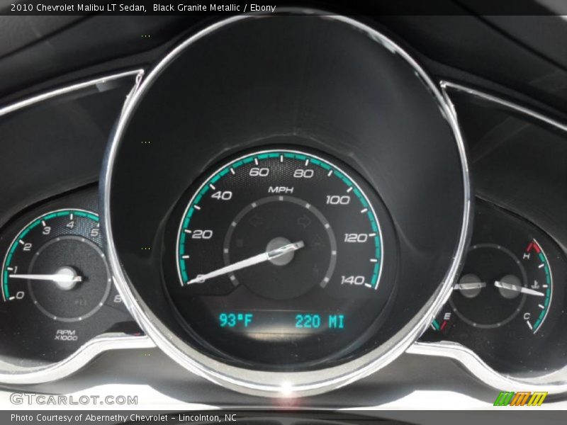 Black Granite Metallic / Ebony 2010 Chevrolet Malibu LT Sedan