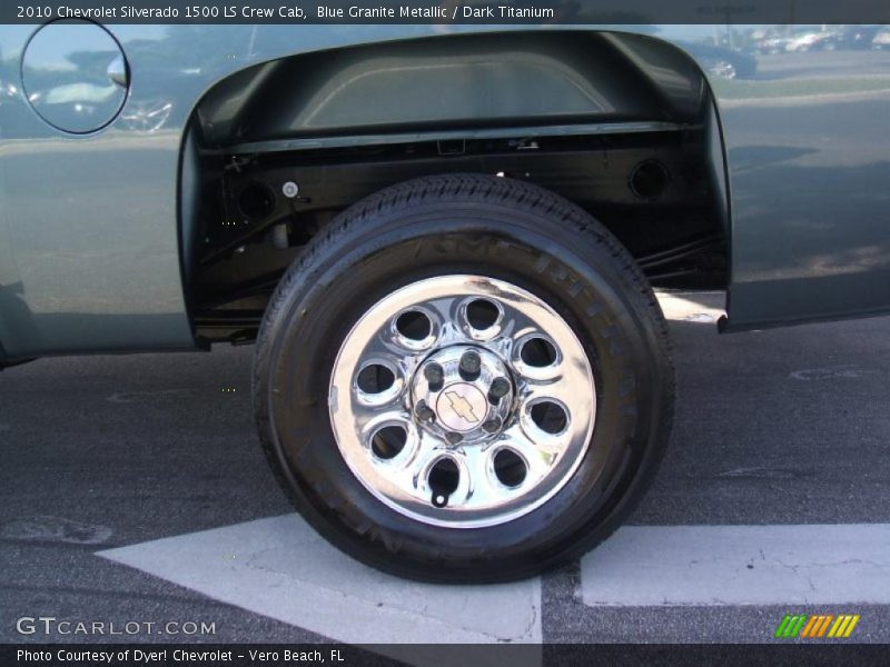 Blue Granite Metallic / Dark Titanium 2010 Chevrolet Silverado 1500 LS Crew Cab