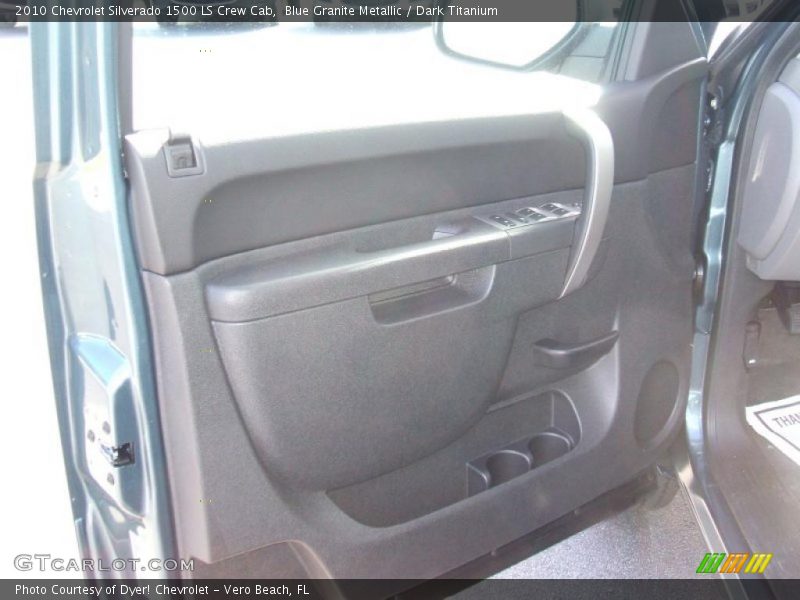 Blue Granite Metallic / Dark Titanium 2010 Chevrolet Silverado 1500 LS Crew Cab