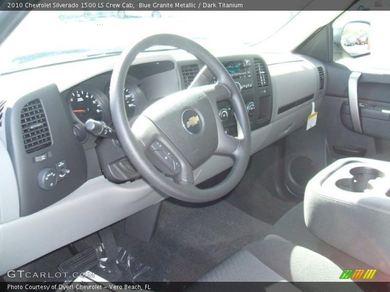 Blue Granite Metallic / Dark Titanium 2010 Chevrolet Silverado 1500 LS Crew Cab