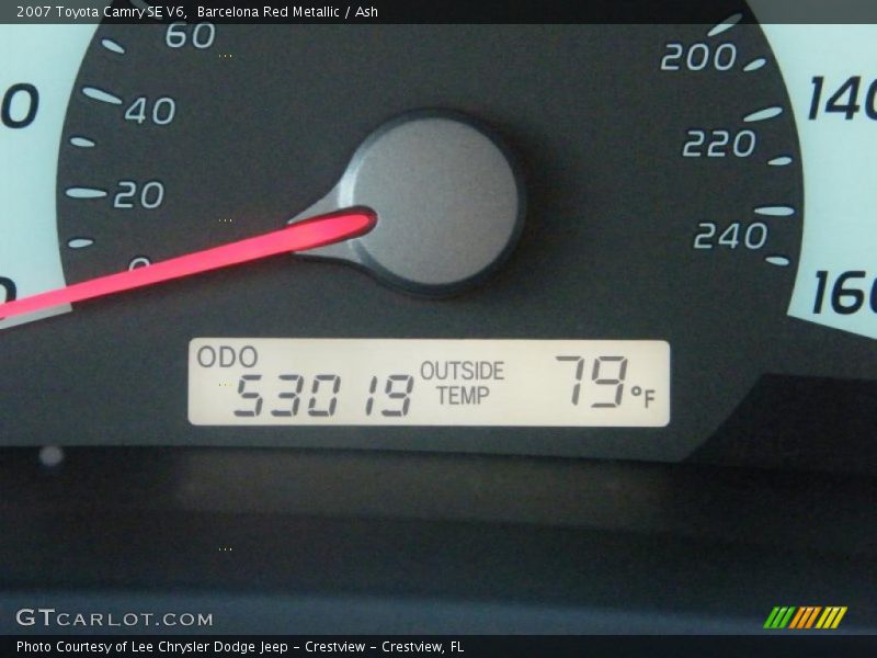 Barcelona Red Metallic / Ash 2007 Toyota Camry SE V6