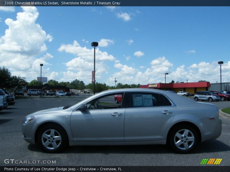 Silverstone Metallic / Titanium Gray 2008 Chevrolet Malibu LS Sedan