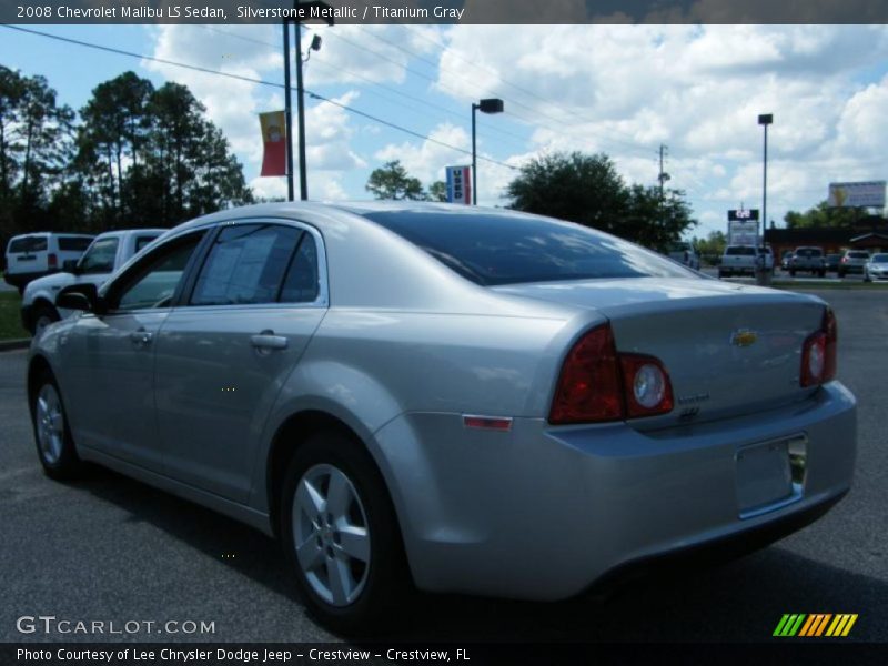 Silverstone Metallic / Titanium Gray 2008 Chevrolet Malibu LS Sedan