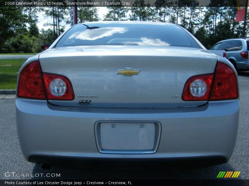 Silverstone Metallic / Titanium Gray 2008 Chevrolet Malibu LS Sedan