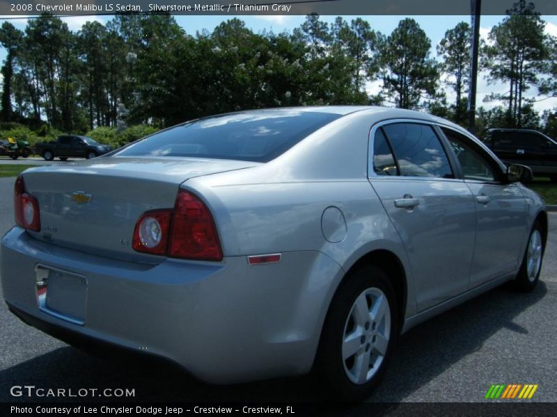 Silverstone Metallic / Titanium Gray 2008 Chevrolet Malibu LS Sedan