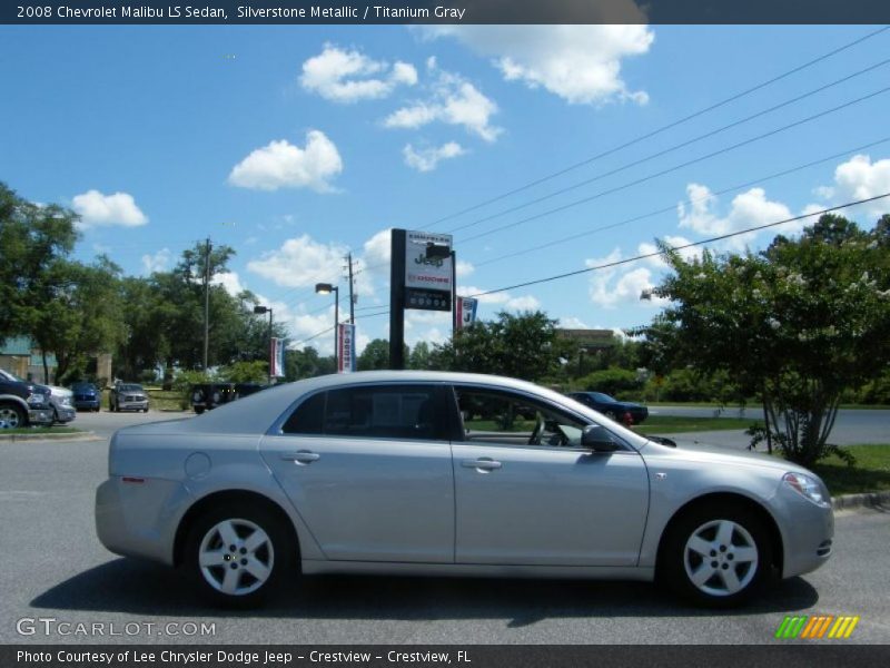 Silverstone Metallic / Titanium Gray 2008 Chevrolet Malibu LS Sedan