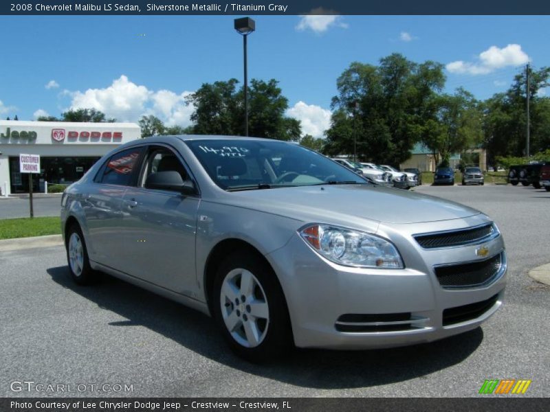 Silverstone Metallic / Titanium Gray 2008 Chevrolet Malibu LS Sedan