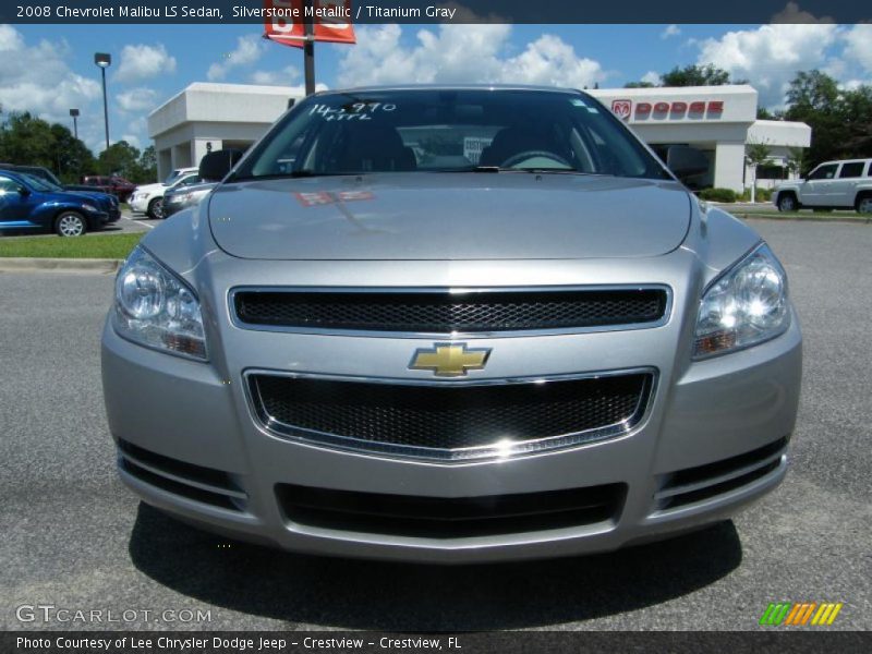 Silverstone Metallic / Titanium Gray 2008 Chevrolet Malibu LS Sedan