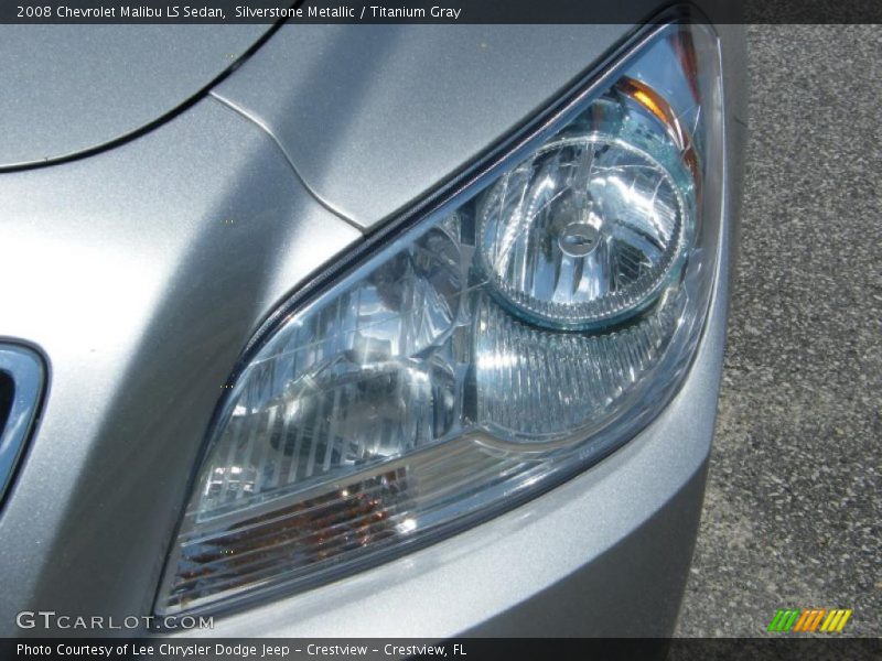 Silverstone Metallic / Titanium Gray 2008 Chevrolet Malibu LS Sedan