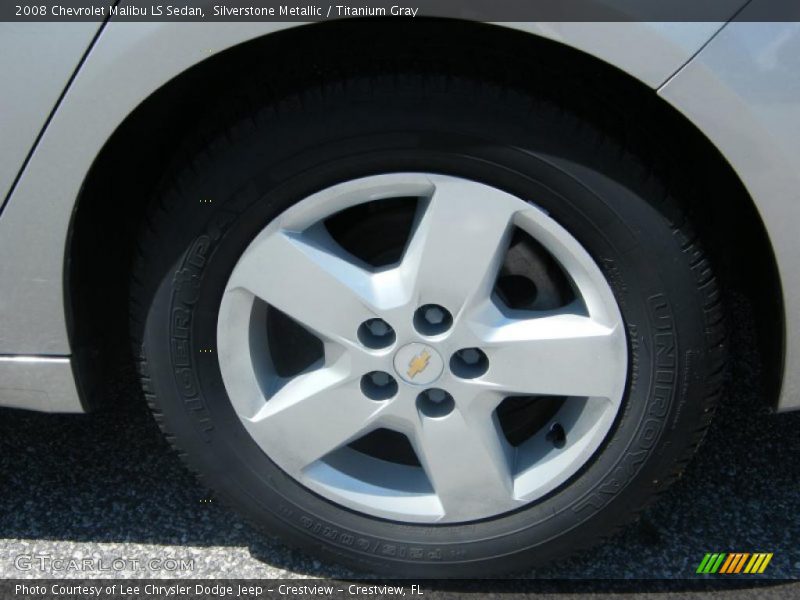 Silverstone Metallic / Titanium Gray 2008 Chevrolet Malibu LS Sedan