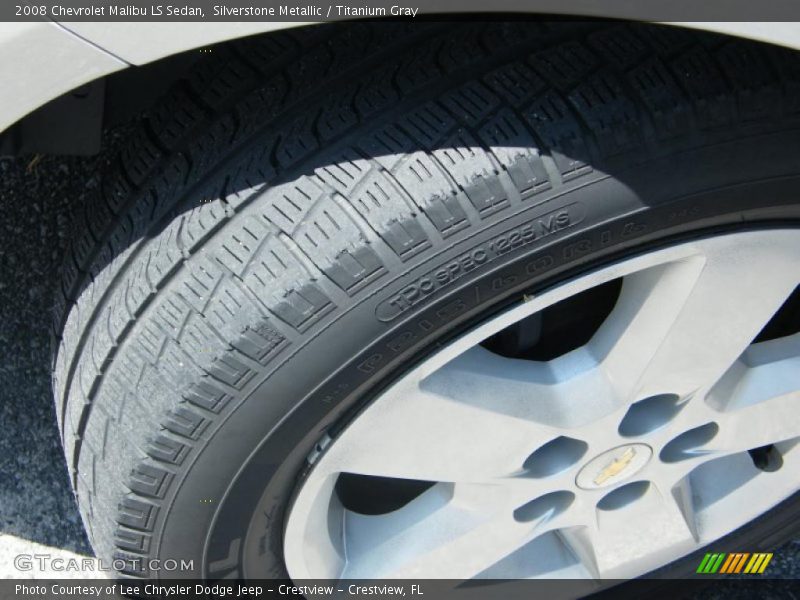 Silverstone Metallic / Titanium Gray 2008 Chevrolet Malibu LS Sedan