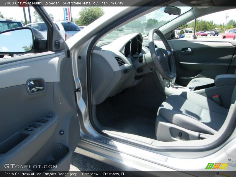 Silverstone Metallic / Titanium Gray 2008 Chevrolet Malibu LS Sedan