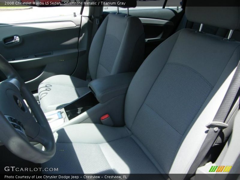 Silverstone Metallic / Titanium Gray 2008 Chevrolet Malibu LS Sedan