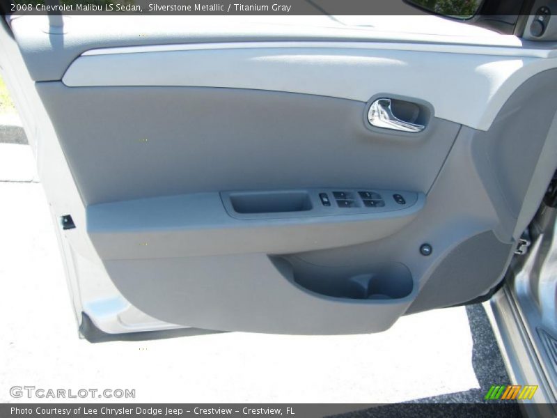 Silverstone Metallic / Titanium Gray 2008 Chevrolet Malibu LS Sedan