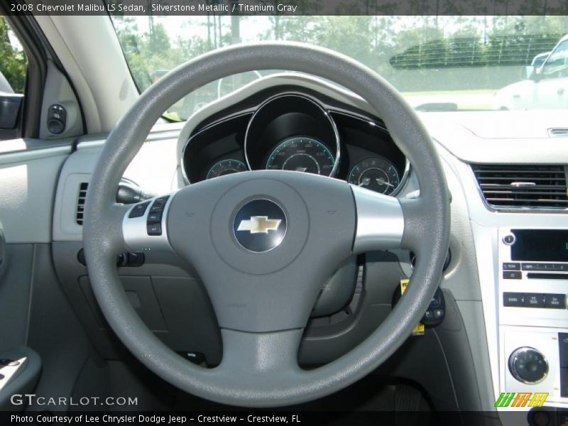 Silverstone Metallic / Titanium Gray 2008 Chevrolet Malibu LS Sedan