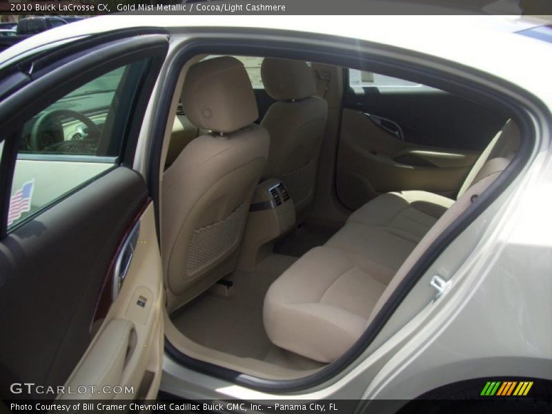 Gold Mist Metallic / Cocoa/Light Cashmere 2010 Buick LaCrosse CX