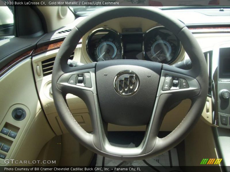 Gold Mist Metallic / Cocoa/Light Cashmere 2010 Buick LaCrosse CX