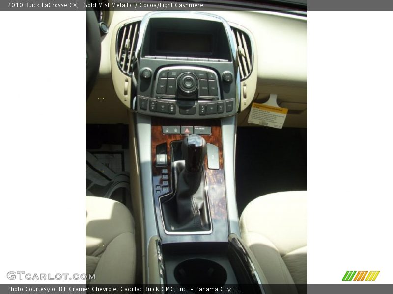 Gold Mist Metallic / Cocoa/Light Cashmere 2010 Buick LaCrosse CX