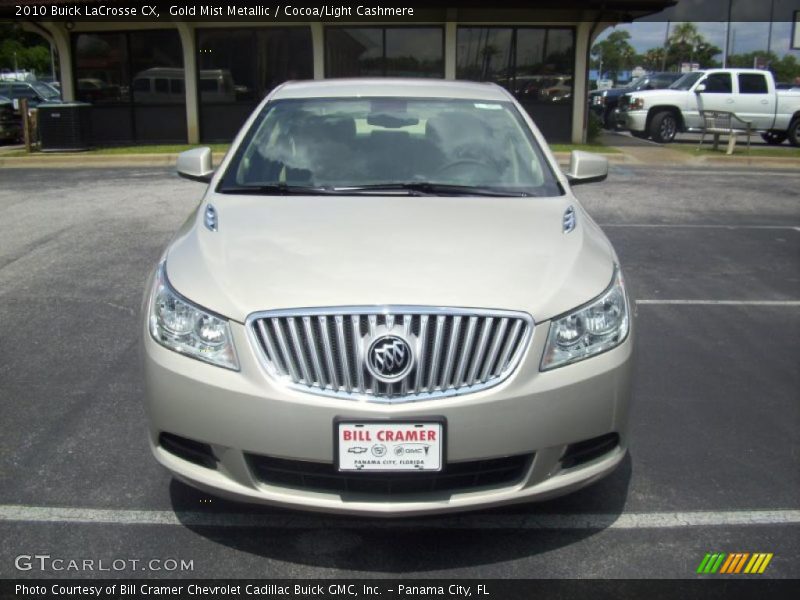 Gold Mist Metallic / Cocoa/Light Cashmere 2010 Buick LaCrosse CX