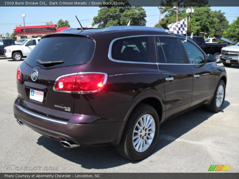 Dark Crimson Metallic / Ebony Black/Ebony 2009 Buick Enclave CXL