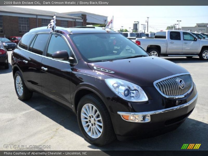 Dark Crimson Metallic / Ebony Black/Ebony 2009 Buick Enclave CXL