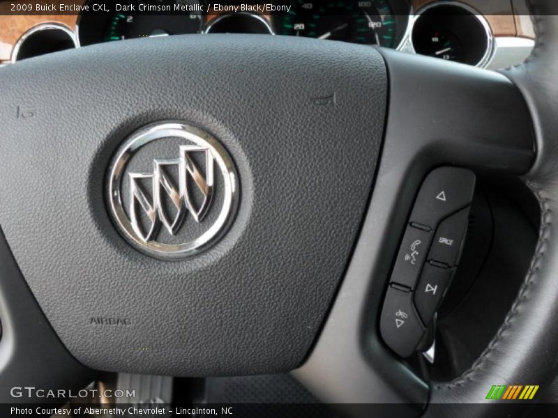 Dark Crimson Metallic / Ebony Black/Ebony 2009 Buick Enclave CXL