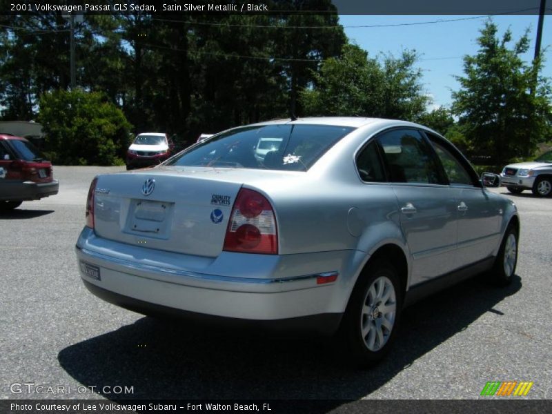 Satin Silver Metallic / Black 2001 Volkswagen Passat GLS Sedan