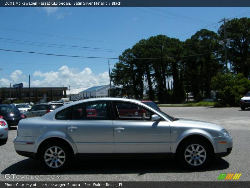 Satin Silver Metallic / Black 2001 Volkswagen Passat GLS Sedan