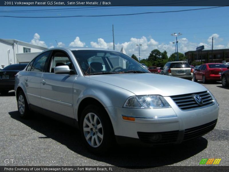 Satin Silver Metallic / Black 2001 Volkswagen Passat GLS Sedan