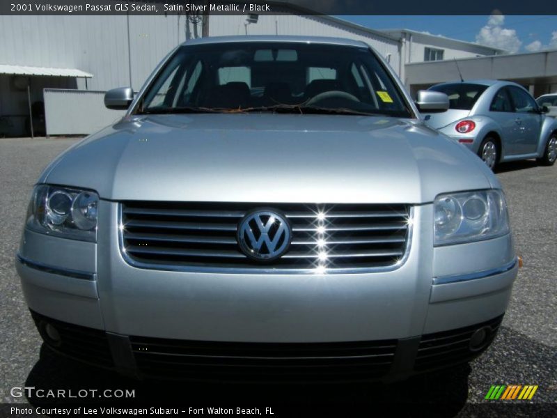Satin Silver Metallic / Black 2001 Volkswagen Passat GLS Sedan