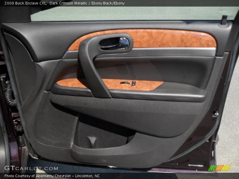 Dark Crimson Metallic / Ebony Black/Ebony 2009 Buick Enclave CXL