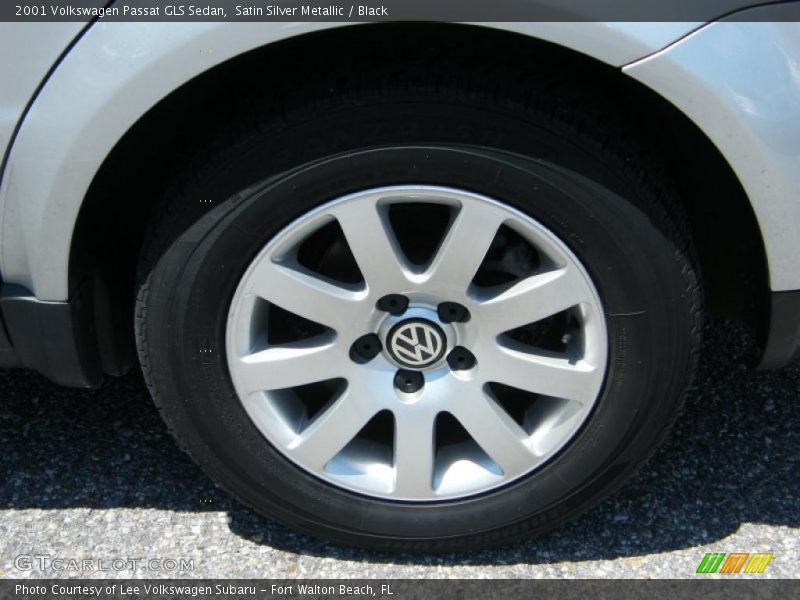 Satin Silver Metallic / Black 2001 Volkswagen Passat GLS Sedan