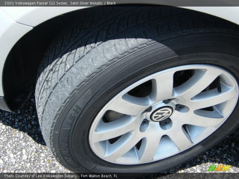 Satin Silver Metallic / Black 2001 Volkswagen Passat GLS Sedan