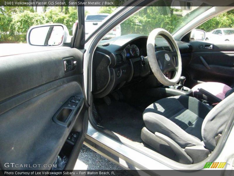 Satin Silver Metallic / Black 2001 Volkswagen Passat GLS Sedan