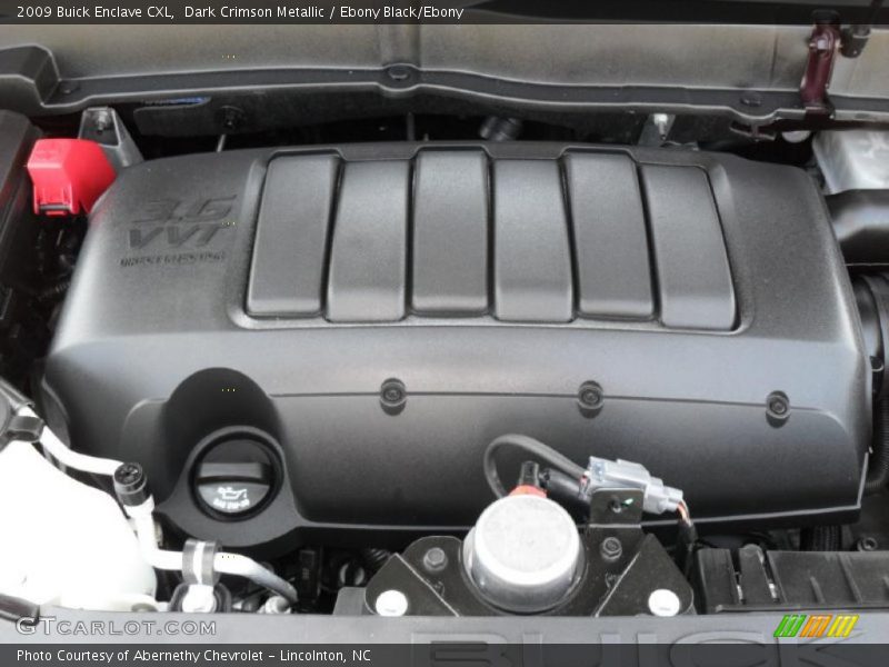 Dark Crimson Metallic / Ebony Black/Ebony 2009 Buick Enclave CXL