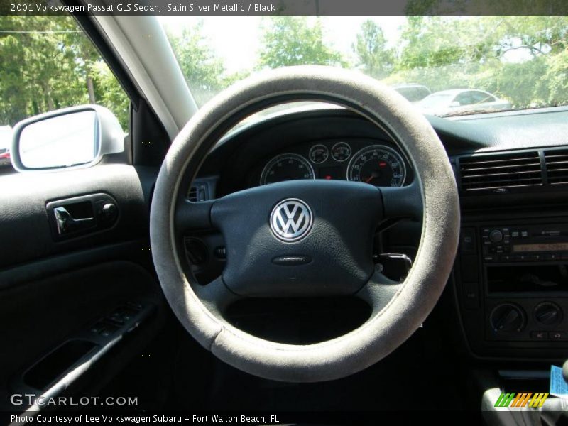 Satin Silver Metallic / Black 2001 Volkswagen Passat GLS Sedan