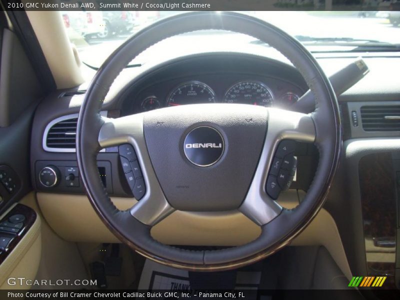 Summit White / Cocoa/Light Cashmere 2010 GMC Yukon Denali AWD