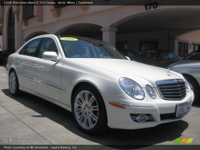 Arctic White / Cashmere 2008 Mercedes-Benz E 350 Sedan