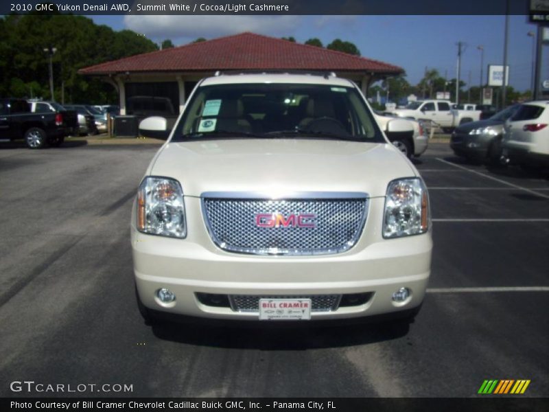 Summit White / Cocoa/Light Cashmere 2010 GMC Yukon Denali AWD