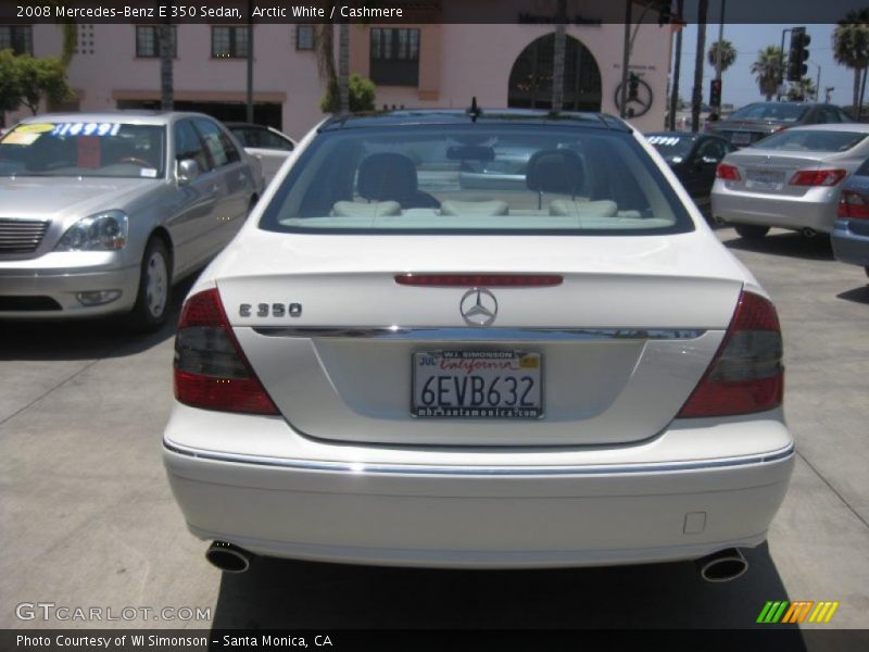Arctic White / Cashmere 2008 Mercedes-Benz E 350 Sedan
