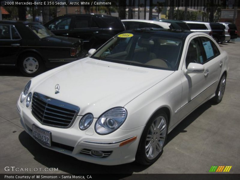 Arctic White / Cashmere 2008 Mercedes-Benz E 350 Sedan