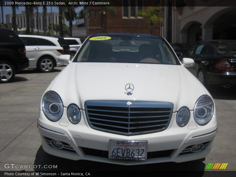 Arctic White / Cashmere 2008 Mercedes-Benz E 350 Sedan
