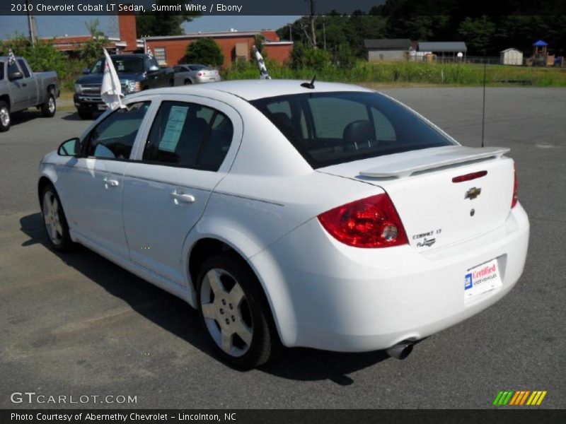 Summit White / Ebony 2010 Chevrolet Cobalt LT Sedan