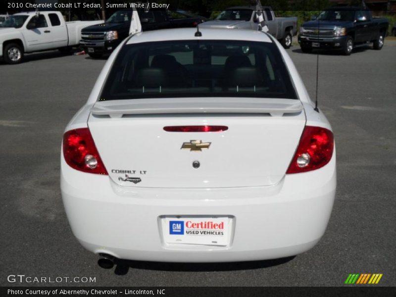 Summit White / Ebony 2010 Chevrolet Cobalt LT Sedan