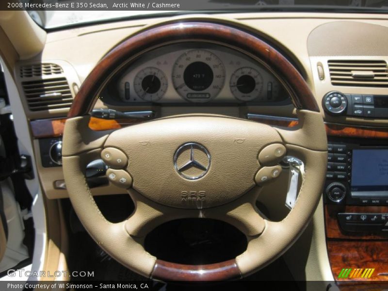Arctic White / Cashmere 2008 Mercedes-Benz E 350 Sedan