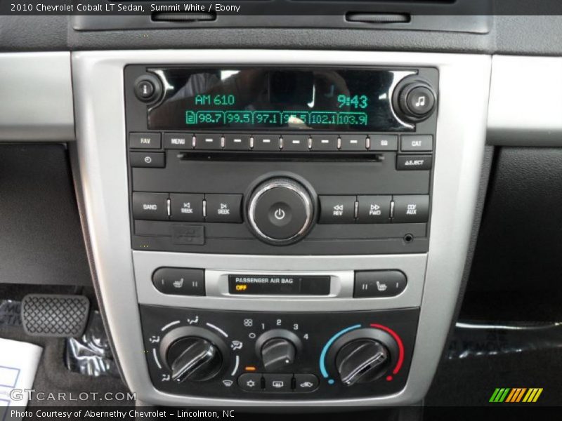 Summit White / Ebony 2010 Chevrolet Cobalt LT Sedan