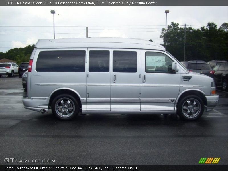 Pure Silver Metallic / Medium Pewter 2010 GMC Savana Van LS 1500 Passenger Conversion